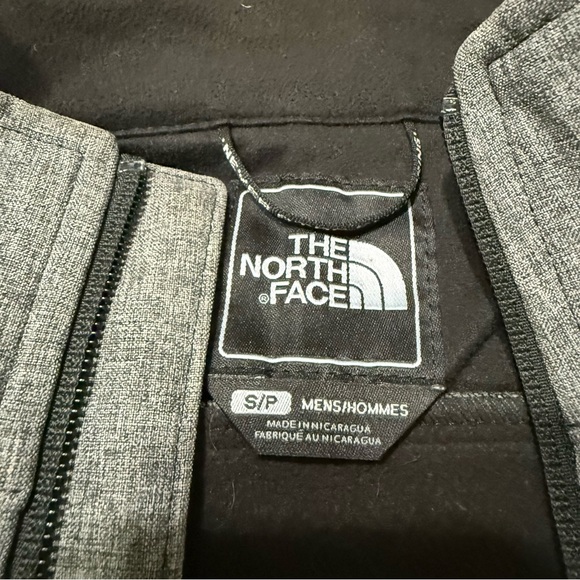 🔥 The North Face Men’s Gray Softshell Jacket Fleece Lined Small Y2K - Picture 2 of 4
